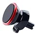 Produktbild Forepin® 5 Farben Universal Handy Telefon Magnetisch Halterung für Lüftungsgitter 360 Grad drehend KFZ Zubehör Autohalterung Lüftungsschlitze Halterungen Wiege iPhone Samsung HTC Motorola - rot