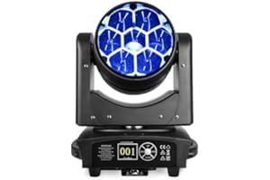 BETOPPER Moving Head Light 7x40W RGBW Beam/Wash/Zoom/CTO Effect Bee Eye LED Stage Lighting Spot Lights with Sound Activated for DJs, Bars, (LM0740)