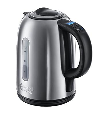 Russell Hobbs Bouilloire Digitale Buckingham – Technologie silencieuse, ébullition rapide, 1.7 L, 2 400 W, sans fil, 21040-70