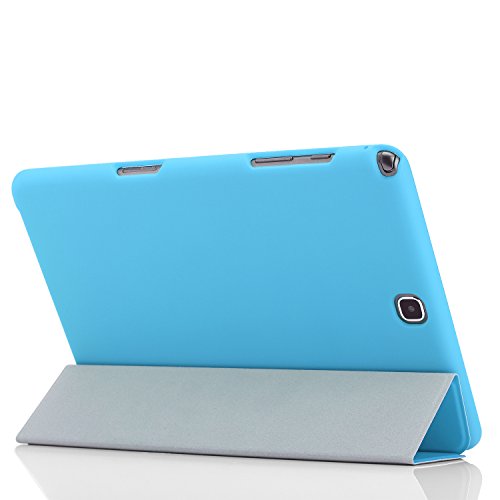 Samsung Galaxy Tab A 9.7 Hülle – MoKo Ultra Slim PU Leder Tasche Schutzhülle Schale Smart Case mit Auto Sleep / Wake up Funktion und Standfunktion für Galaxy Tab A 9.7 Zoll T550 Tablet-PC, Hellblau - 7