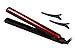Wazor S008 Ceramic Tourmaline Hair Straightener 1 Inch 3D Floating Flat Iron Digital LED Temperature Display Auto Shut off UK Plug