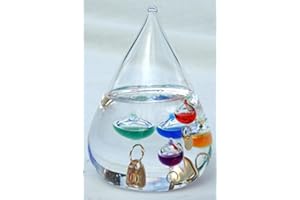 THORNESS Large free standing tear drop Galileo thermometer