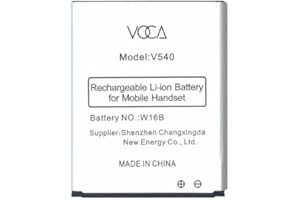 VOCA Big Button Flip Phone for Elderly, Dual Screen, Unlocked 4G LTE, Loud Volume, SOS Button, Hearing Aid Compatibility, Charging Dock, Predictive Text, V543 (Battery)