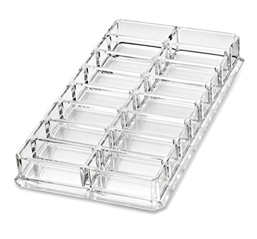 Halter Acryl Organizer Lidschatten & Beauty Care bietet 16 Raum Vorrats- | byAlegory (Clear) - 2