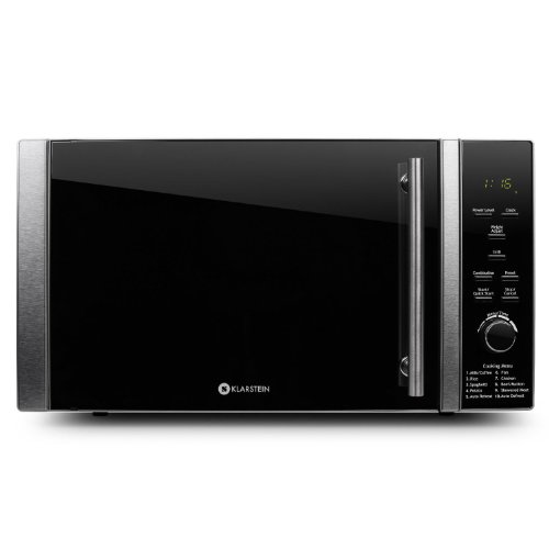Klarstein TK23-Luminance-Prime Mikrowelle / 28 L Garraum / kompakter Mikrowellenofen mit Grillfunktion / 900 W Mikrowellen und 1000 W Grillleistung / schwarz - 4