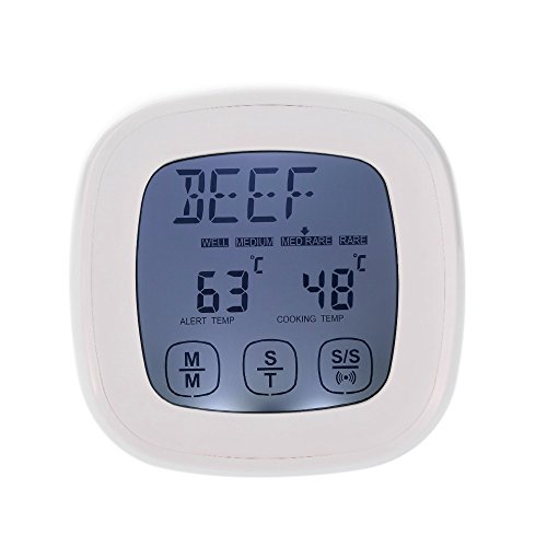 Gazechimp Digital Touchscreen Fleisch Grillen BBQ Thermometer mit Alarmfunktion - 2