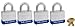 Produktbild Master Lock Padlock Laminated Steel Ka Carded / 4,Pack by Master Lock