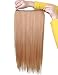 Bigood Women Girl Long Straight Hair Piece Gold Wig Clip Hair Extensions 60cm