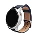 Price comparison product image Smart Watch Band, Aisun Vintage Embossed Top-Grain Leather Watch Band Replacement Wrist Strap for Moto 360 2nd Gen(42 mm- Dark Blue)