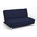 Children's Convertible 2 Seater Clic Clac Sofa Bed - Midnight Blue