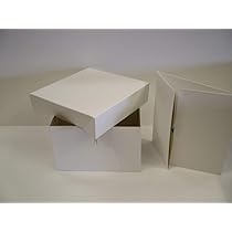 Oretoes 24pcs Cake Boxes, 10x10x5 Inches White Square Bakery - Want It All - View #6