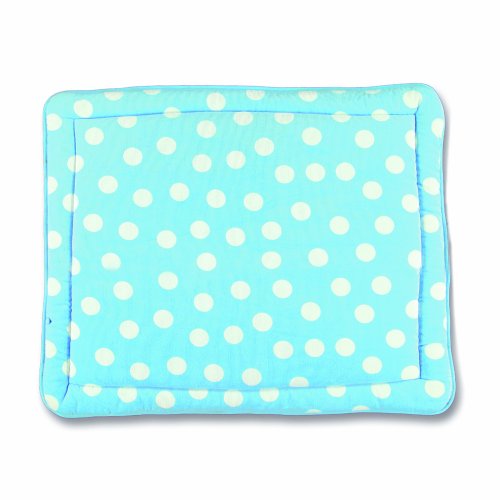 Imagen 1 de Baby Boum - Alfombra de juegos acolchada y suave, con diseño de de lunares (tamaño grande), color turquesa