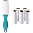 Nyrwana Lint Roller for Clothes |Set Of 6 Rolls| Lint Remover Roller, Lint Remover for Clothes Roller, Reusable Lint Roller, Cloth Remover Lint Roller, Portable Lint Roller, 50 Sheets Each Roll (Blue)