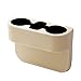 Produktbild ATpart Auto Aufbewahrungsbox Autositz Naht Wedge Becherhalter Essen Trinken Flasche In-auto Sitz Gap Leder Halterung Stehen Aufbewahrungsbox Organizer(Beige)