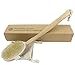 Natural Body brush long-handled wooden with detachable Head, natural Bristles
