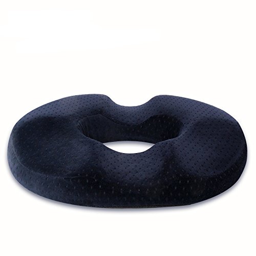 Tofern Ring Shaped Memory Foam Comfort pressure relief ring Seat cushion - Dark blue-upgrade