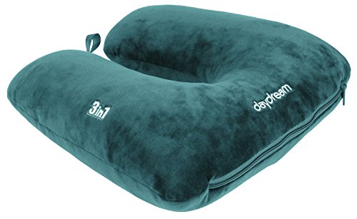 daydream: patentiertes 3-in-1 Nackenkissen mit Mikroperlen, petrol (N-5506)