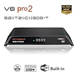 【HD TV / H.264 / HEVC H.265 / AVS.+】Receptor de TV Full HD 1080P, que admite múltiples formatos de audio. La señal de imagen se emite a través de HDMI (hasta 1080p). Instalación plug and play, sistema de menú fácil de usar. Se pueden programar hasta 10.000 canales o programas de emisión.