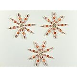 3 Perlensterne Sterne Weihnachtsdeko Geschenkanhänger