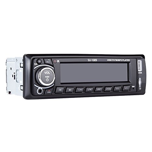 Kidcia Car Stereo, Single-Din Version, Bluetooth In Dash, Remote Control, Digital Media Receivers, USB/SD/Audio Receiver/MP3 Player/FM Radio by Kidcia