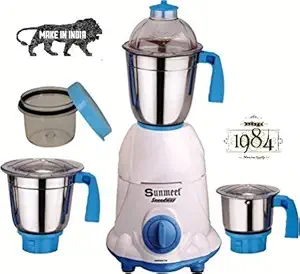 Sunmeet Mixer Grinder (White and Blue)