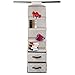 Produktbild 6-Regal hängender Schrankorganisator Kleiderschrank-Aufbewahrungseinheit-Strickjacke Organisator mit 2 Fächern für Lagerung Kleidung, Tücher, Bettwäsche, Schuhe (Beige)