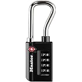 Master Lock Padlock, Set Your Own Combination TSA Accepted Luggage Lock, 1-5/16 inch Wide, 4696D