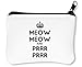 Produktbild Keep Calm Meow Prr Prr Reißverschluss-Geldbörse Brieftasche Geldbörse