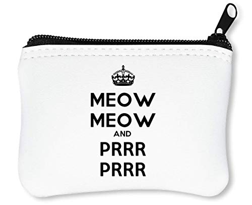 Preisvergleich Produktbild Keep Calm Meow Prr Prr Reißverschluss-Geldbörse Brieftasche Geldbörse