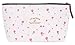 niceeshop(TM) Cute Multi Fuctional Floral Canvas Pencil Pen Case Bag (White)