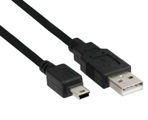 InLine 3m USB 2.0 - Cable USB (USB A, Mini-USB B, macho/macho, 480 Mbit/s, 3 m) Negro
