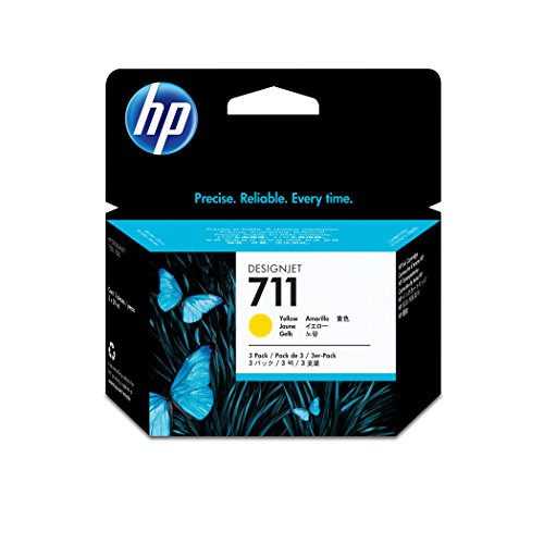 HP 711 Multipack Original Druckerpatronen (3x Gelb) für HP DesignJet - 2