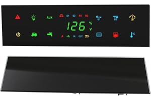 PRO-STYLING DESIGN FOR PERFECTION pro-Styling Panneau de commande Nordelettronica NE266 - Pour camping-car, caravane, bateau - Façade en verre noir