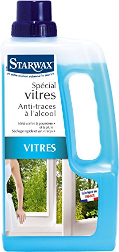 STARWAX Spécial Vitres Anti-Traces à l'Alcool 1L
