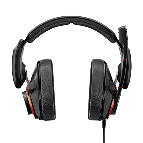 Sennheiser GSP 600 - Auriculares Cerrados para Juegos Profesionales  Color Negro y Rojo