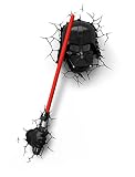 Star Wars Darth Vader Wandlampe 3D Light FX LED Kinderlampe -Nachtlicht für kinder mit automatische Abschaltung und wandaufkleber [Energieklasse A++] - 6