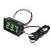 Produktbild JAGETRADE Gartenwerkzeuge-50 ~ 110 °C DC 12 V Digital LED Auto Temperatur Thermometer Monitor Panel Meter grün