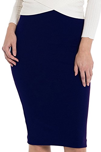 Womens Pencil Skirt A Tube Midi Skirt With An Elasticated