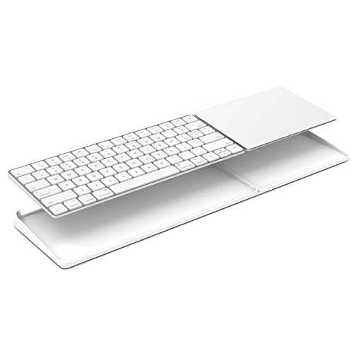 Supporto per Magic Trackpad 2 (MJ2R2LL/A) e Apple Magic Keyboard (MLA22LL/A), non include tastiera Apple e Trackpad -bianco