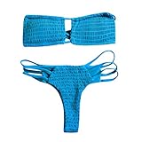 SUCES Bikini Damen Set Sexy Damen High Waist Bandage Bikini Set Badeanzug Damen bauchweg Monokini Badebekleidung Damen Bikini badeanzüge Brasilianische Swimwear Bikinihose Beachwear Damen