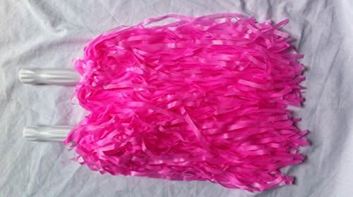 5 Pairs Light Pink Cheerleading Pom Poms Hen party Fancy Dress