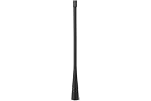 ASHATA Antena Macho SMA, Antena de Goma Blanda SMA UHF Macho para Radio de 2 vías Walkie Talkie 400-520MHz de frecuencia, Banda de frecuencia única/Antena UHF con transmisión de información Estable
