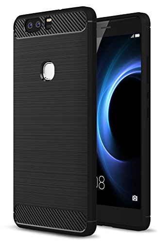 Honor 8 HÃ¼lle, IVSO Ultra Slim Silikon RÃ¼ckseite SchutzhÃ¼lle fÃ¼r Honor 8 Smartphone (13,2 cm (5,2 Zoll) ,Slim Schwarz