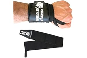 Bear Grip – bracelet poignet Premium résistant 61 cm pour haltérophilie, musculation, crossfit