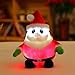 Produktbild Weihnachten niedlich Design Weihnachtsmann Glow LED Kissen Licht weichen Kissen Geschenk Plüsch Sensation Luminous Singing Music Weihnachtsmann Kissen Puppe Plüsch Kissen 30cm HKFV (A)