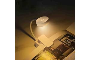 Nighttime Book Light, Reading Light Clip Design, Portable Book Light Clip-on, For Reading in Bed