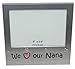 ' We Love Our Nana ' - Photo Picture Frame Gift - 5 x 3.5 inch - Brushed Aluminium Satin Silver Colour