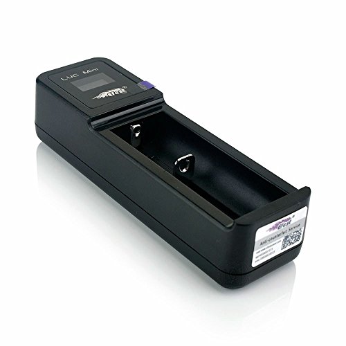 EfestLUC Mini Single Bay Li-ion Battery Charger with USB Cable