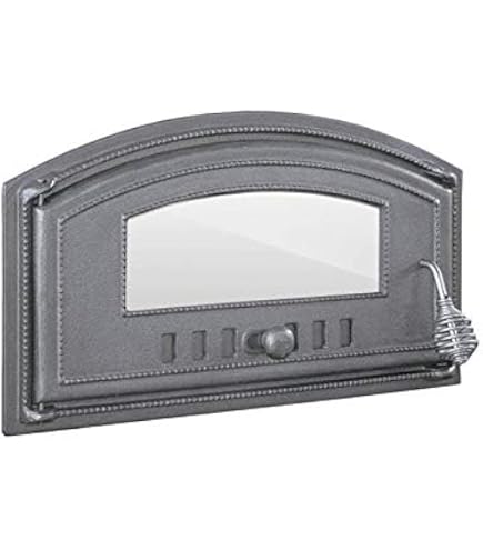 Porte De Four En Fonte 115x78 Cm - Pour Fumoir, Four à Pizza, Thermomètre Intégré, Fabriqué En Pologne