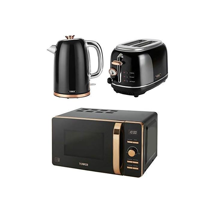 Buy TOWER Kitchen Appliance Retro Stylish Set ROSE GOLD & BLACK